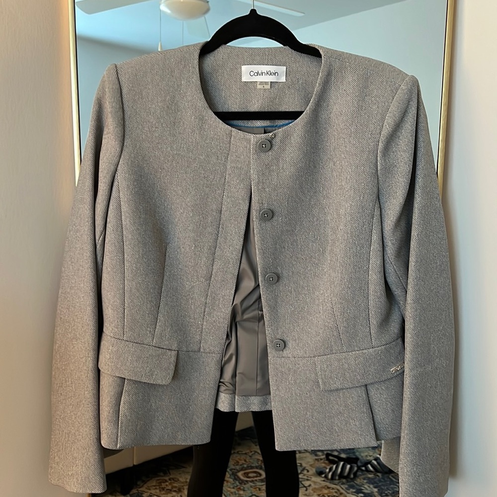 Calvin Klein Grey Blazer - NWT